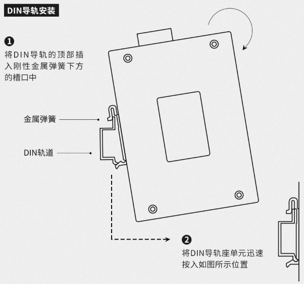 工业黄桃视频APP破解版DIN导轨安装方法