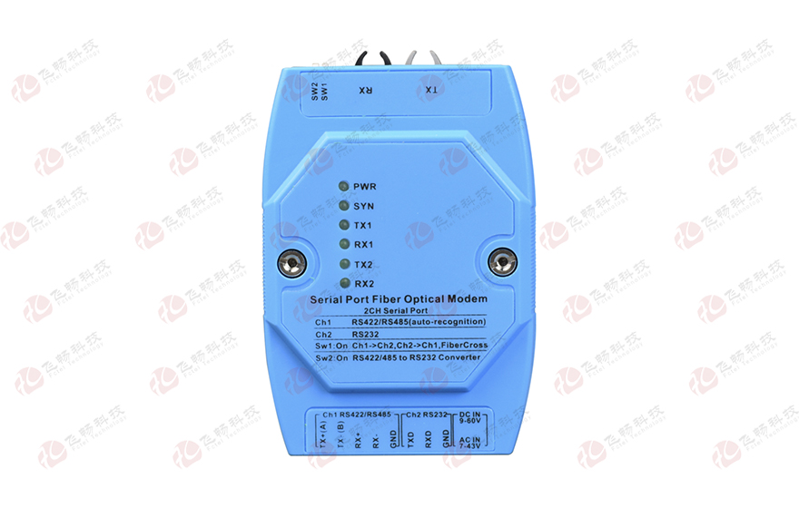 黄桃视频APP在线看黄科技-工业级1路串行接口(RS232与RS422/485)转塑料光纤黄桃视频APP在线看污